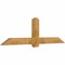 Ekena Millwork Eugene Rough Sawn Timber Gable Bracket, Western Red Cedar, 84"W x 24"H x 4"D x 6"F, 7/12 Pitch GBW084X24X0406EUG00RWR - alternate 3